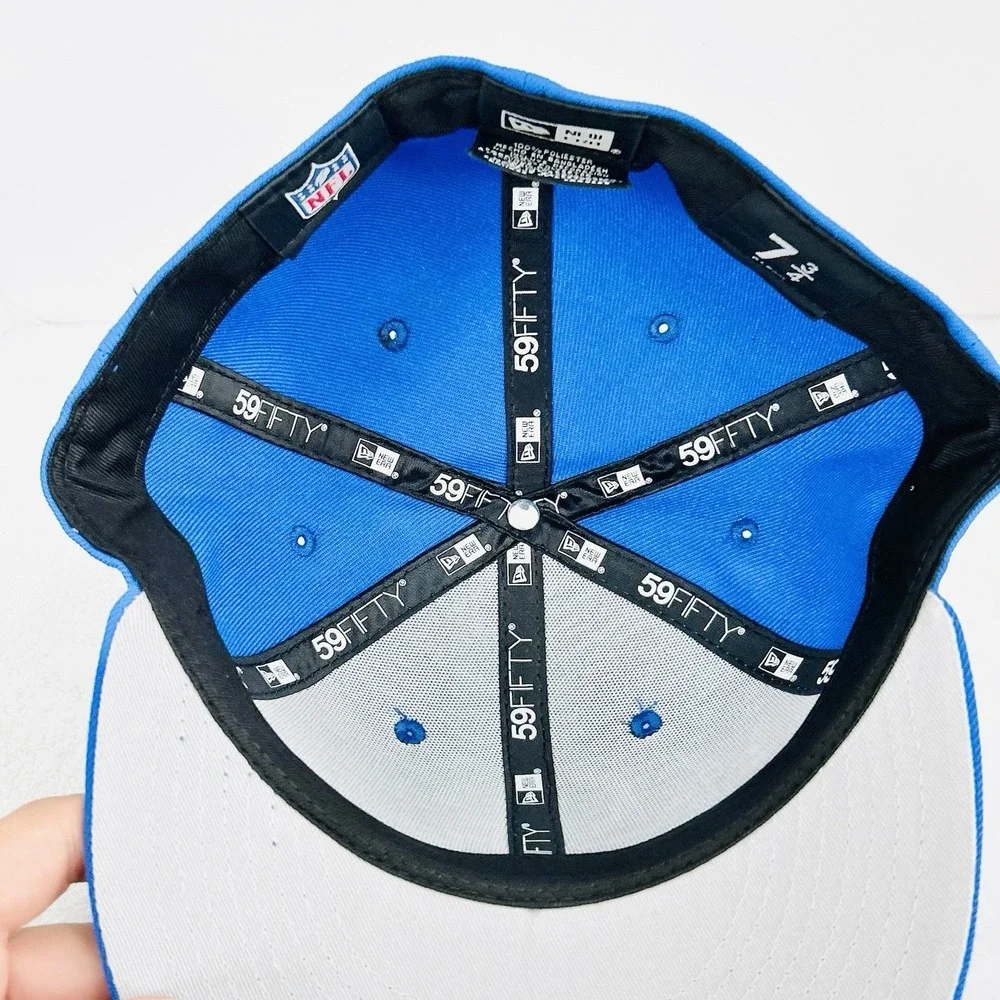 Los Angeles Rams New‎ Era Low Profile Blue 59FIFTY Fitted Hat Cap 7 3/4 NFL
